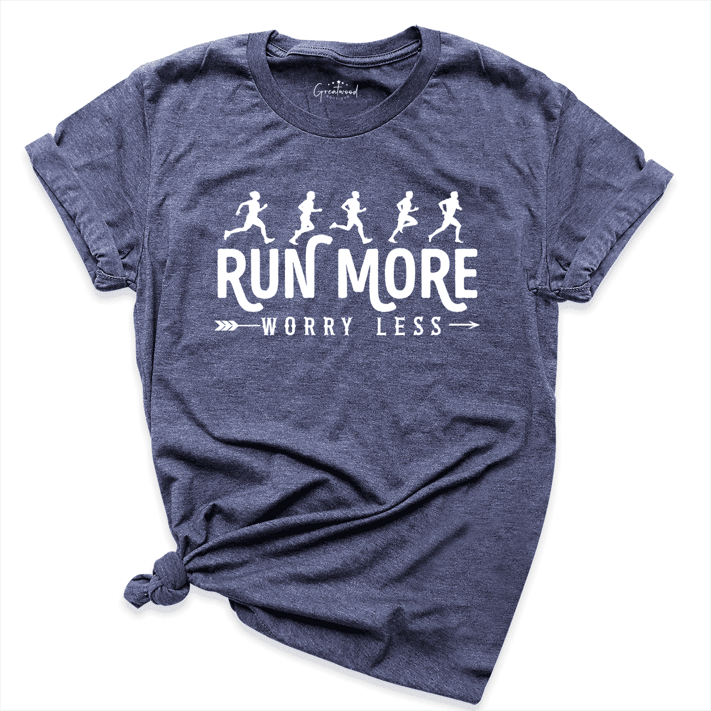 Run More Sport Shirt Navy - Greatwood Boutique