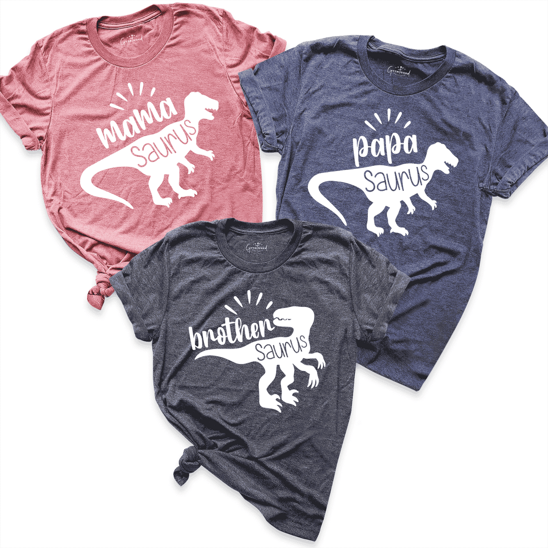 Saurus Family Matching Shirt Navy - Greatwood Boutique
