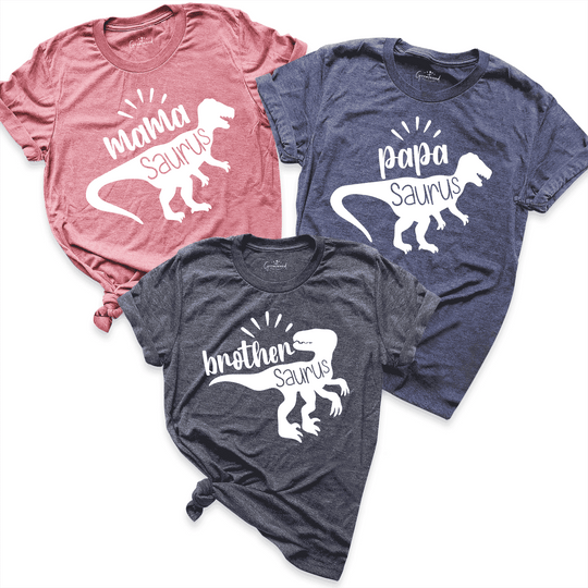 Saurus Family Matching Shirt Navy - Greatwood Boutique