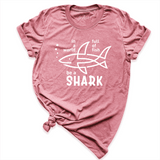 In a World Full Of Fish Be a Shark Shirt Maroon - Greatwood Boutique