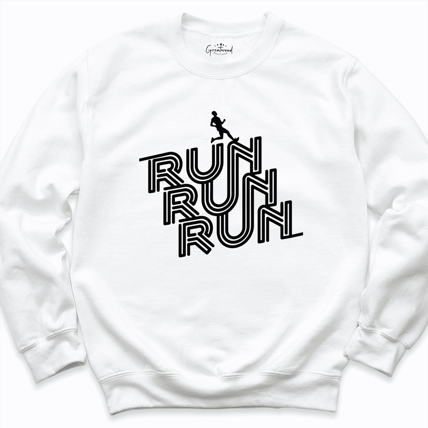 Run Sweatshirt White - Greatwood Boutique