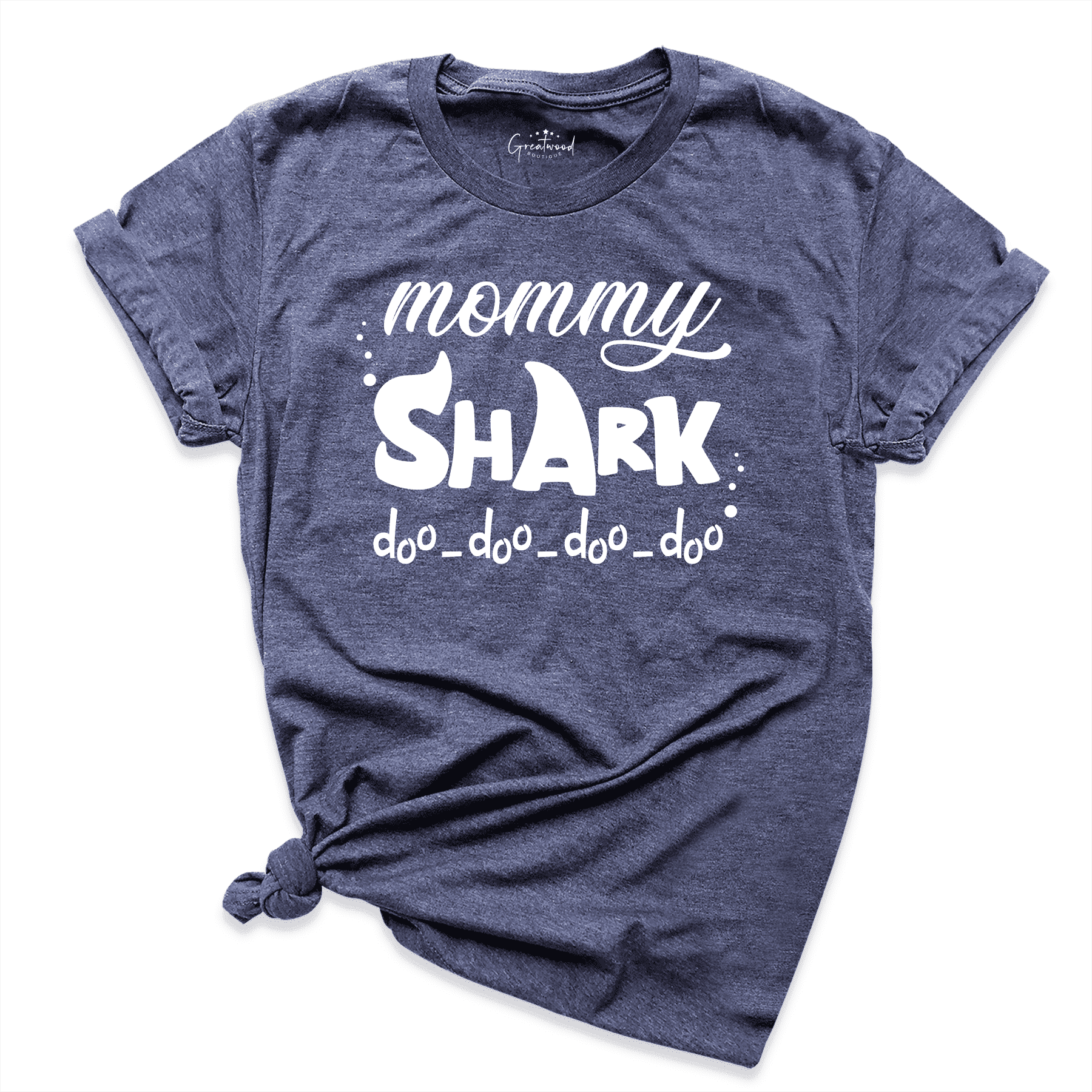 Mommy Shark Doo Shirt Navy - Greatwood Boutique