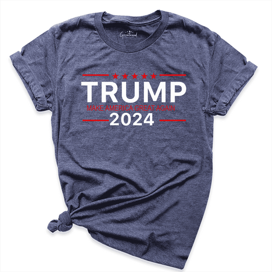 Trump 2024 Shirt Navy - Greatwood Boutique