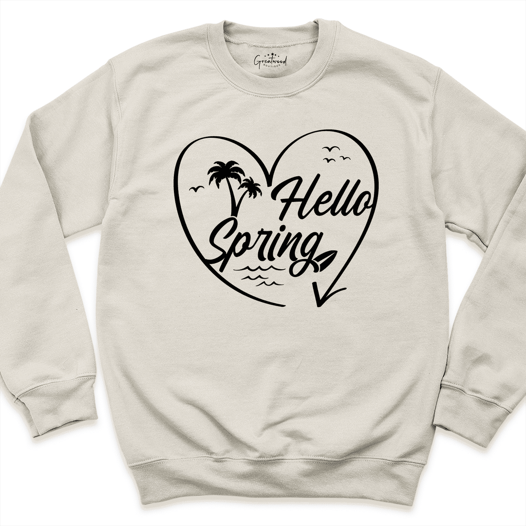 Hello Spring Sea Shirt White - Greatwood Boutique