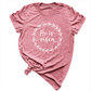 He is Risen Shirt Mauve - Greatwood Boutique