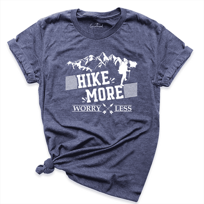 Hike More Worry Less Shirt Navy - Greatwood Boutique