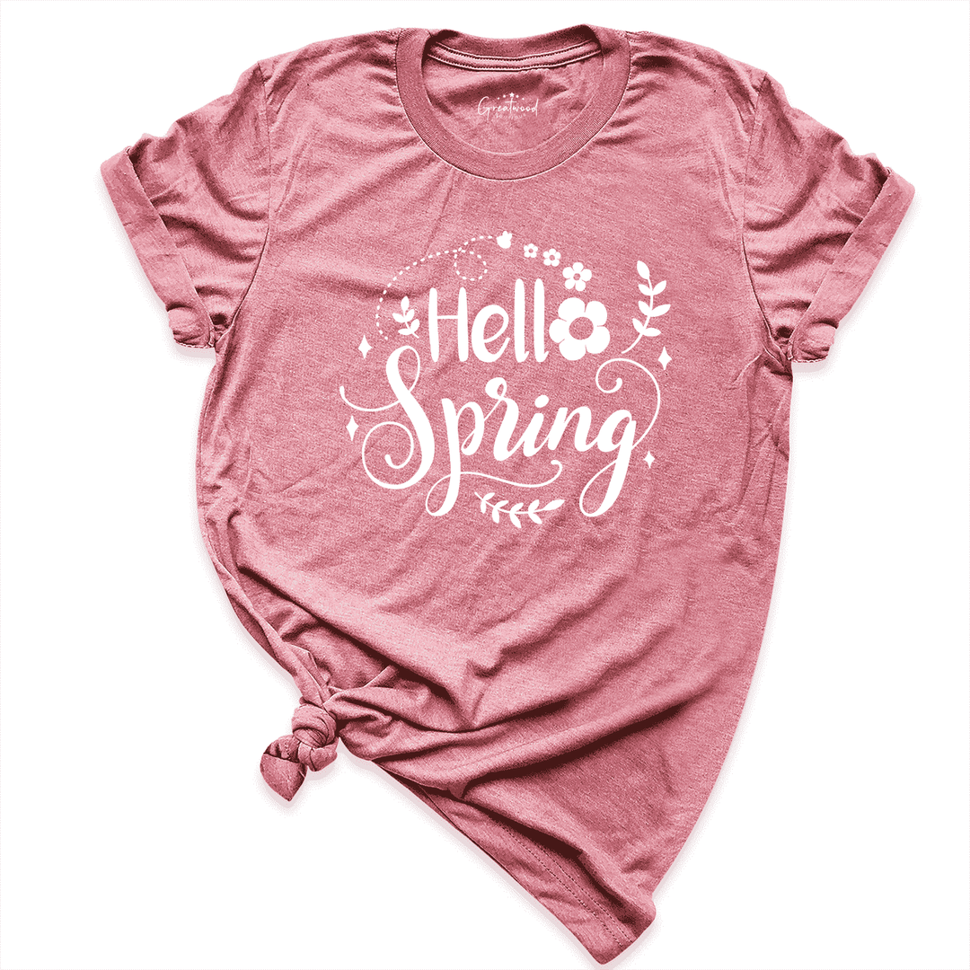 Hello Spring Shirt Mauve - Greatwood Boutique