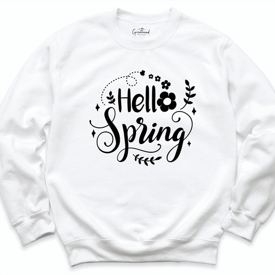 Hello Spring Shirt White - Greatwood Boutique