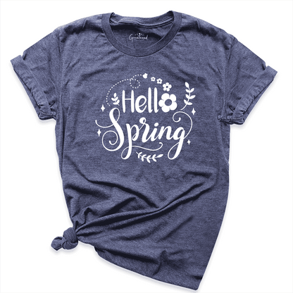Hello Spring Shirt Navy - Greatwood Boutique