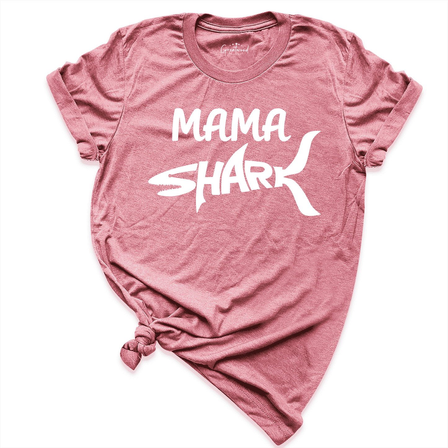 Mama Shark Shirt Mauve - Greatwood Boutique