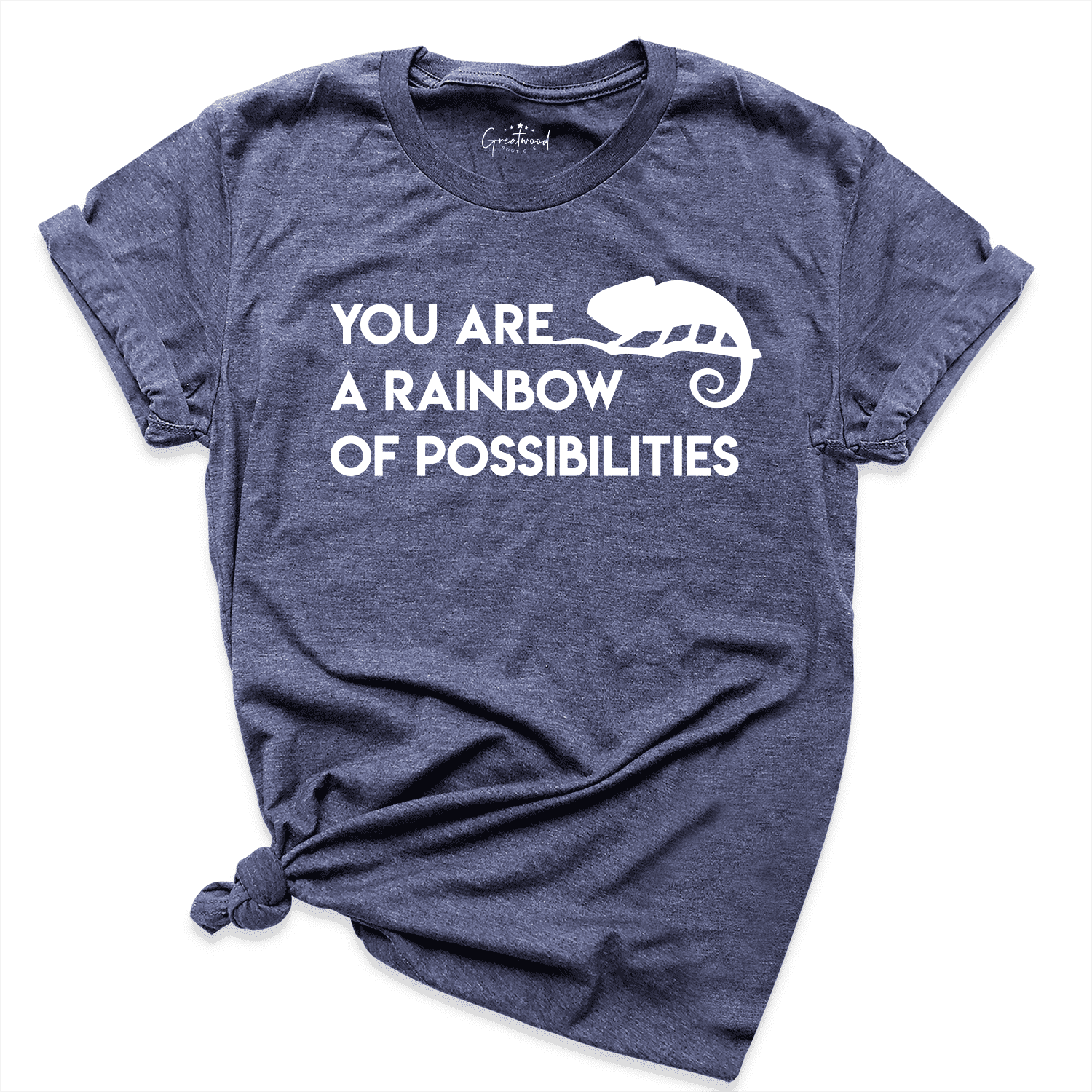 You Are a Rainbow Of Possibilities Shirt Navy - Greatwood Boutique