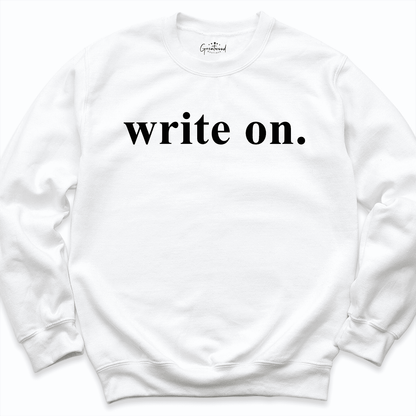Write On Sweatshirt White - Greatwood Boutique