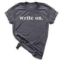 Write On Shirt D.Grey - Greatwood Boutique