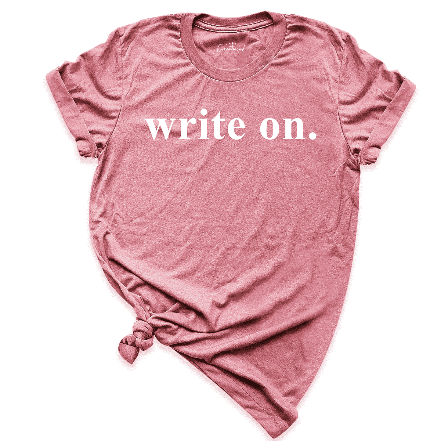 Write On Shirt Mauve - Greatwood Boutique