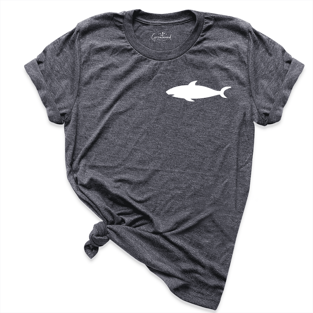 Cute Shark Shirt D.Grey - Greatwood Boutique