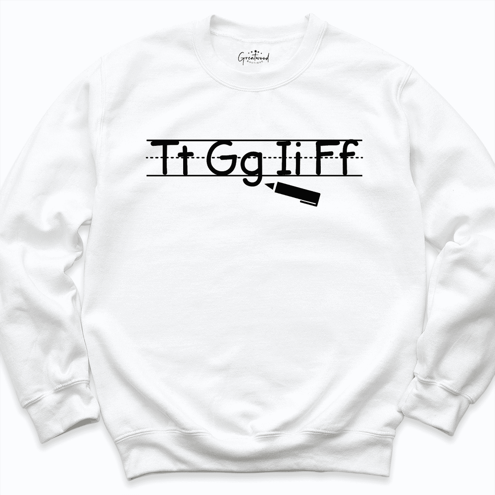 Funny Teacher Sweatshirt White - Greatwood Boutique