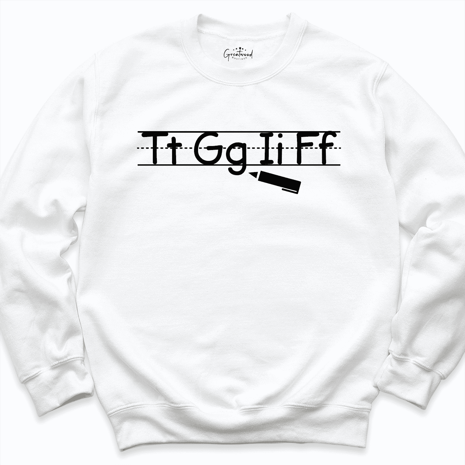 Funny Teacher Sweatshirt White - Greatwood Boutique