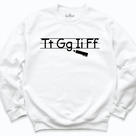 Funny Teacher Sweatshirt White - Greatwood Boutique