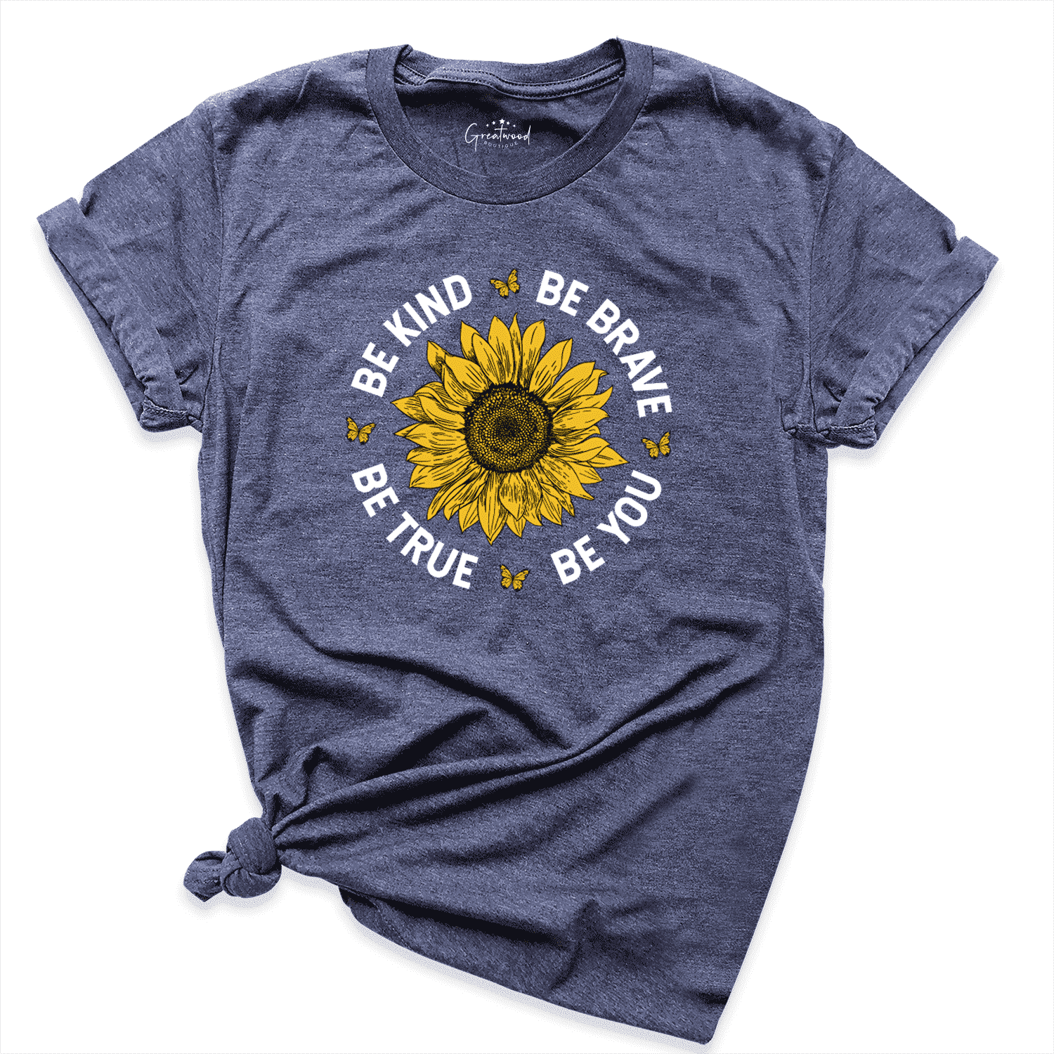 Be Kind Be Brave Be True Be You Shirt Navy - Greatwood Boutique