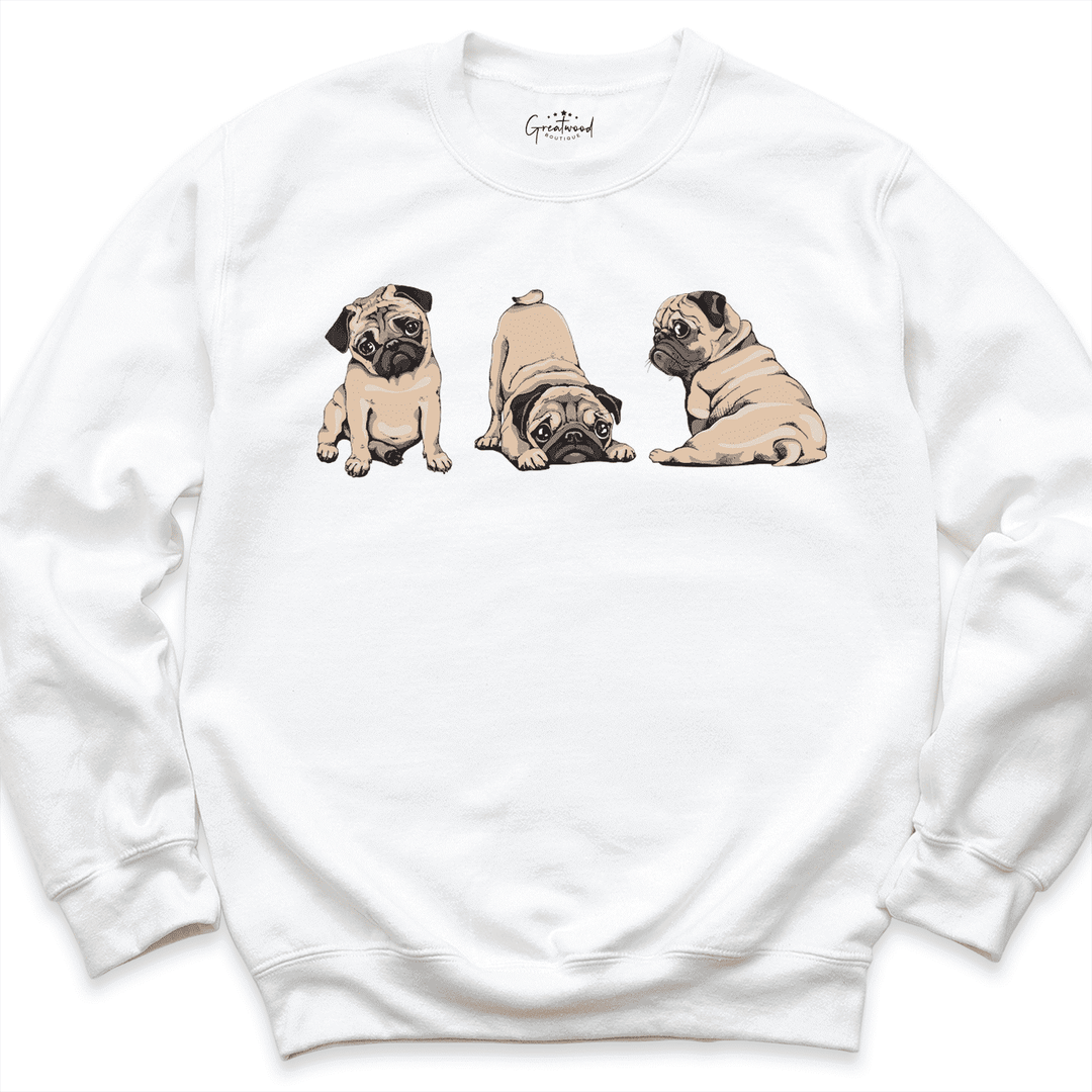 Dog Sweatshirt White - Greatwood Boutique