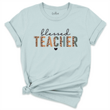 Blessed Teacher Shirt Blue - Greatwood Boutique