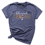 Blessed Teacher Shirt Navy - Greatwood Boutique