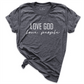 Love God People Shirt D.Grey - Greatwood Boutique