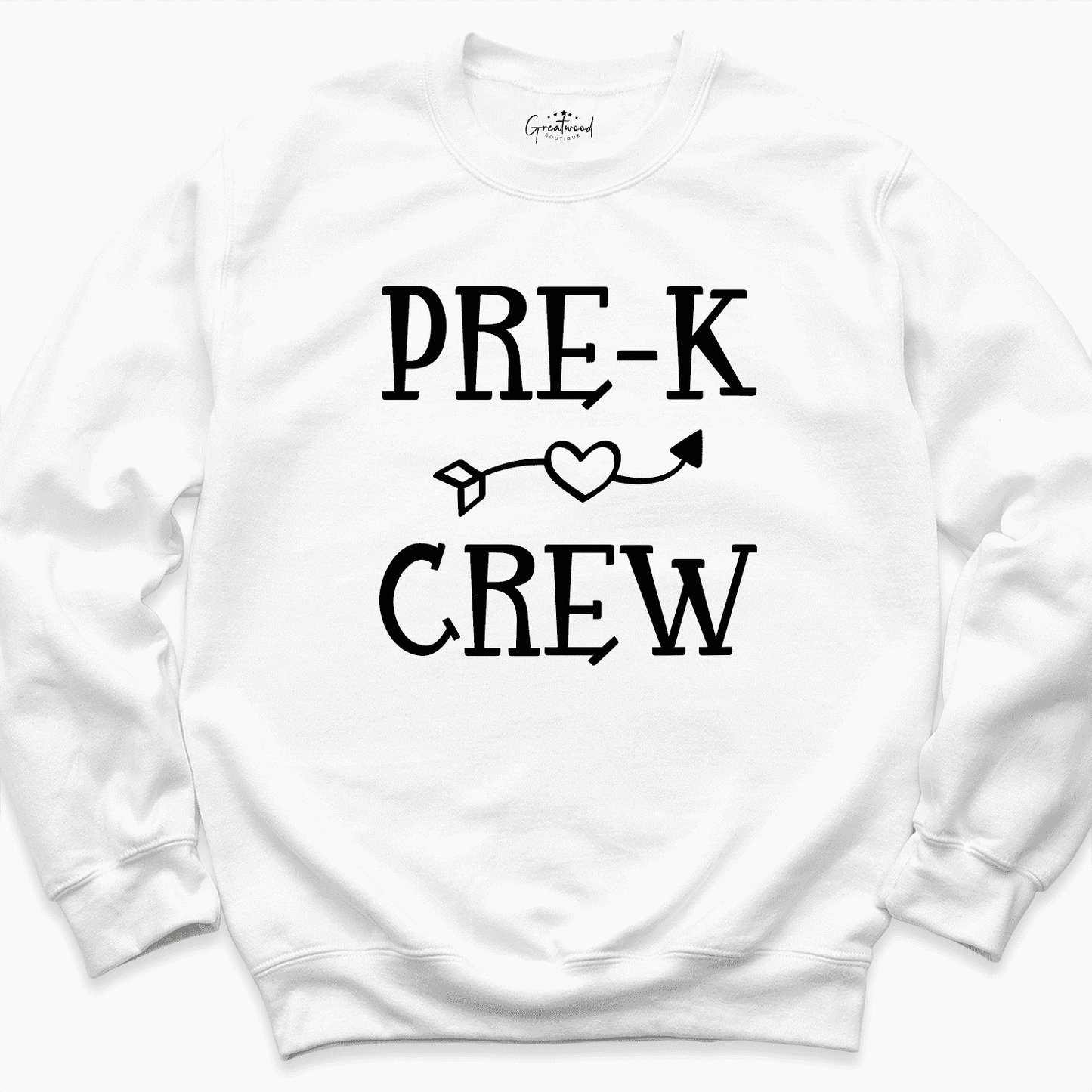 Pre-K Crew Teacher Shirt White - Greatwood Boutique