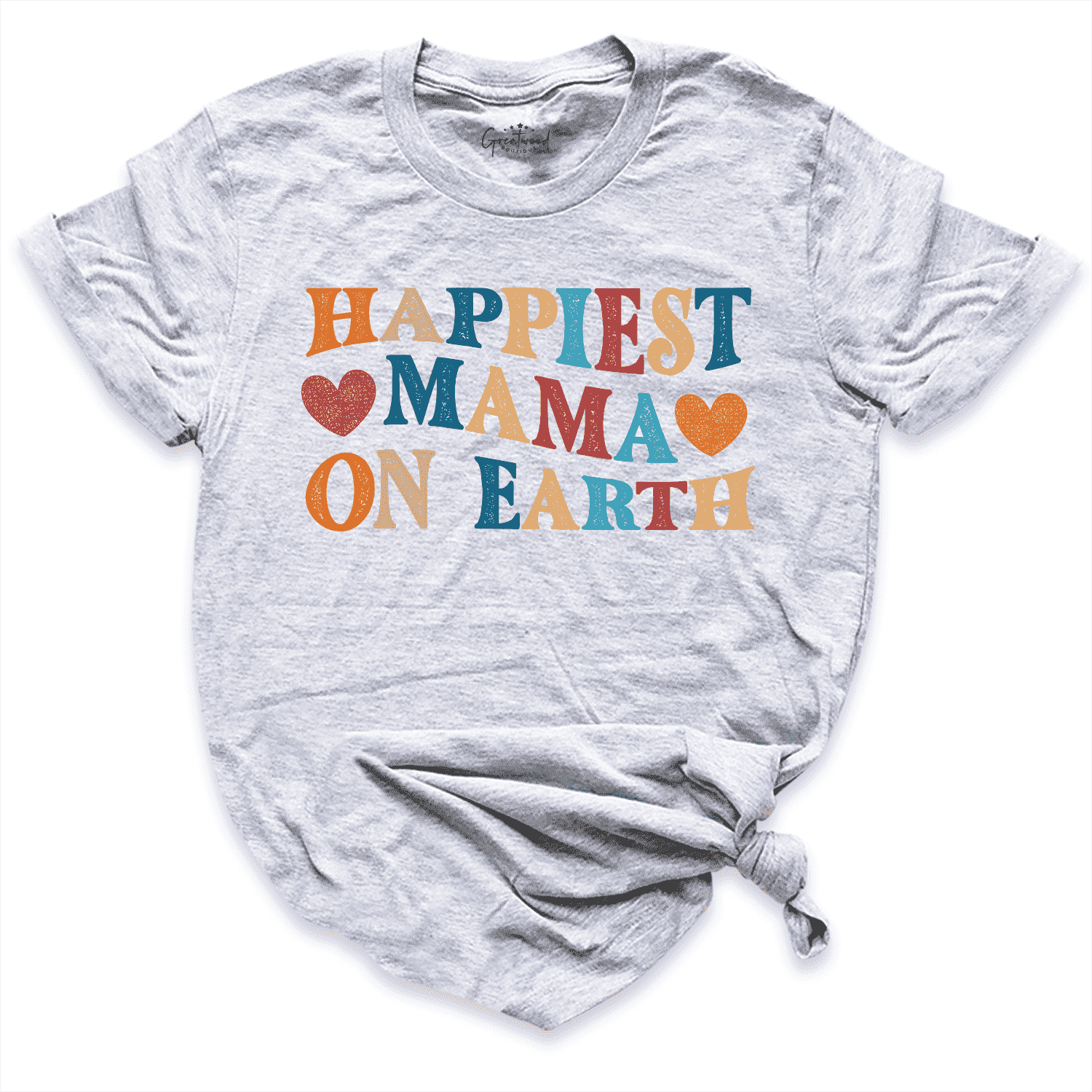 Happiest Mama On Earth Shirt Grey - Greatwood Boutique