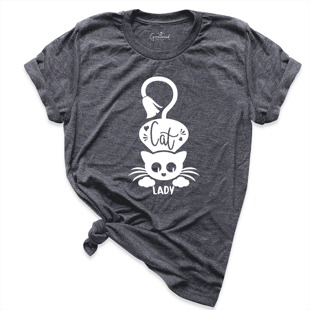 Crazy Cat Lady Shirt D.Grey - Greatwood Boutique