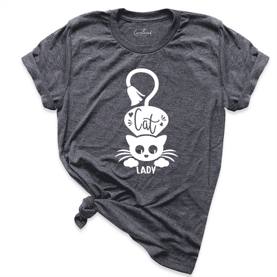 Crazy Cat Lady Shirt D.Grey - Greatwood Boutique
