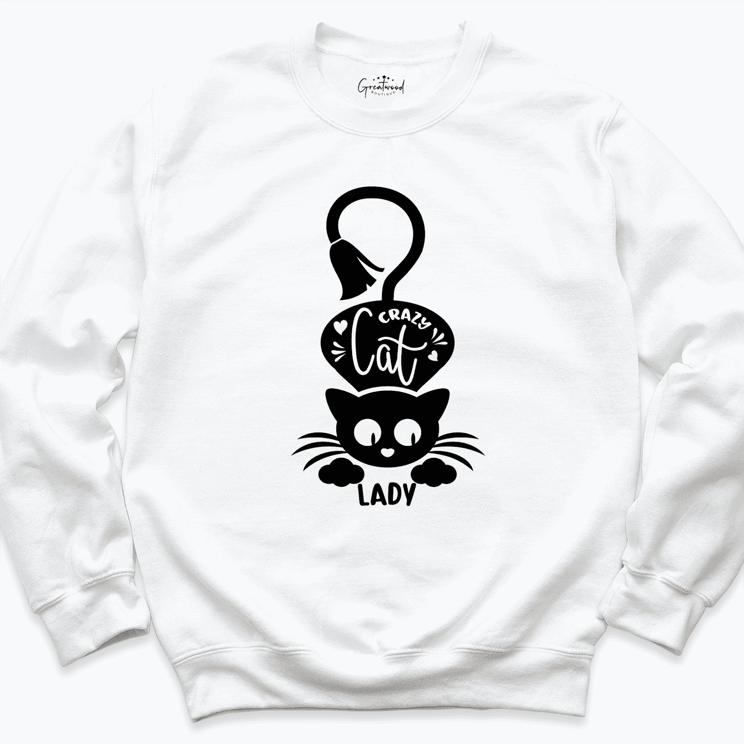Crazy Cat Lady Shirt White - Greatwood Boutique