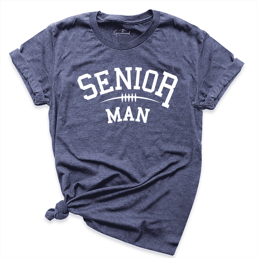 Senior Football Man Shirt Navy - Greatwood Boutiqou