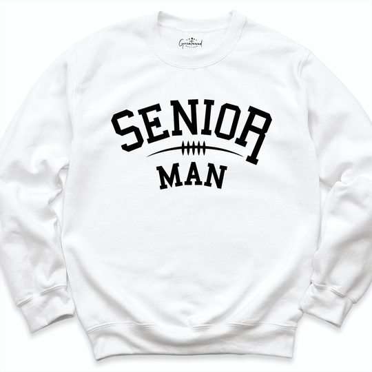 Senior Football Man Sweatshirt White - Greatwood Boutiqou