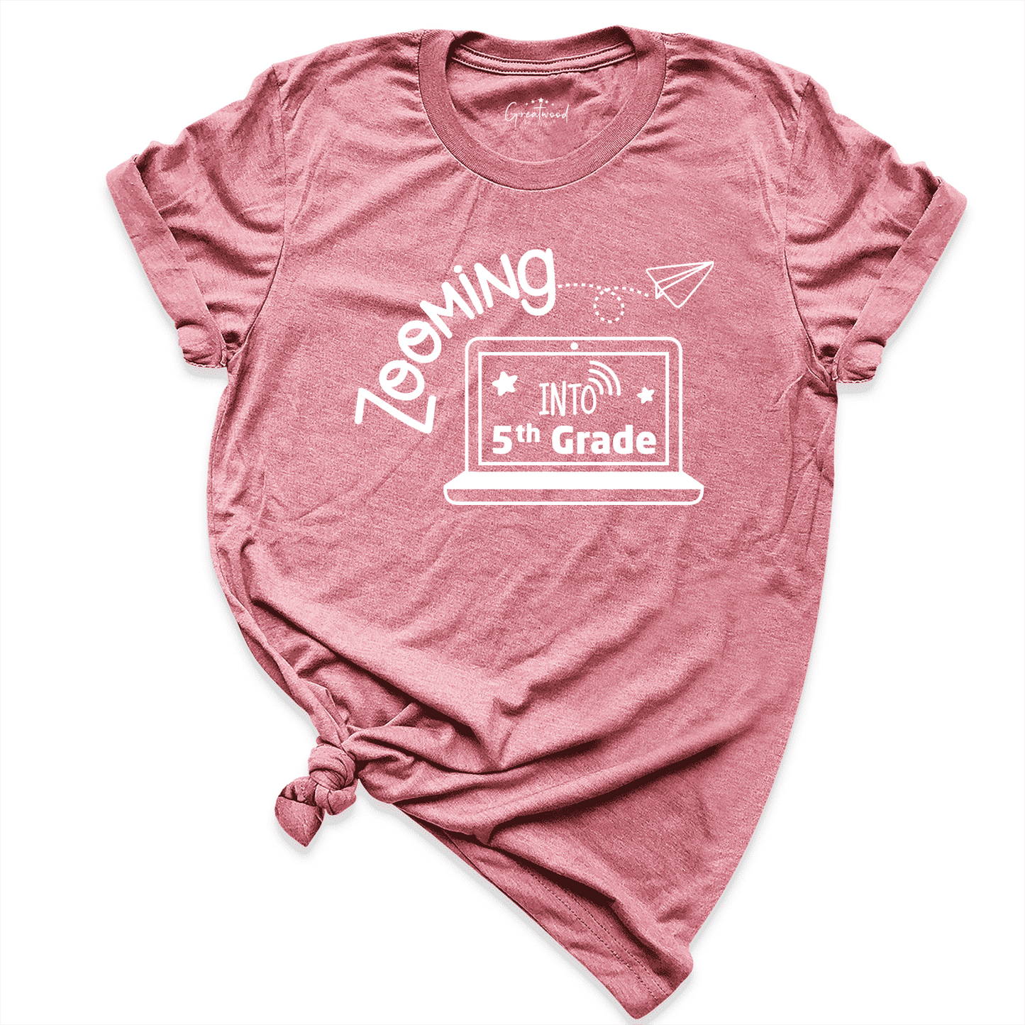 Zooming Into 5th Grade Shirt Mauve - Greatwood Boutique