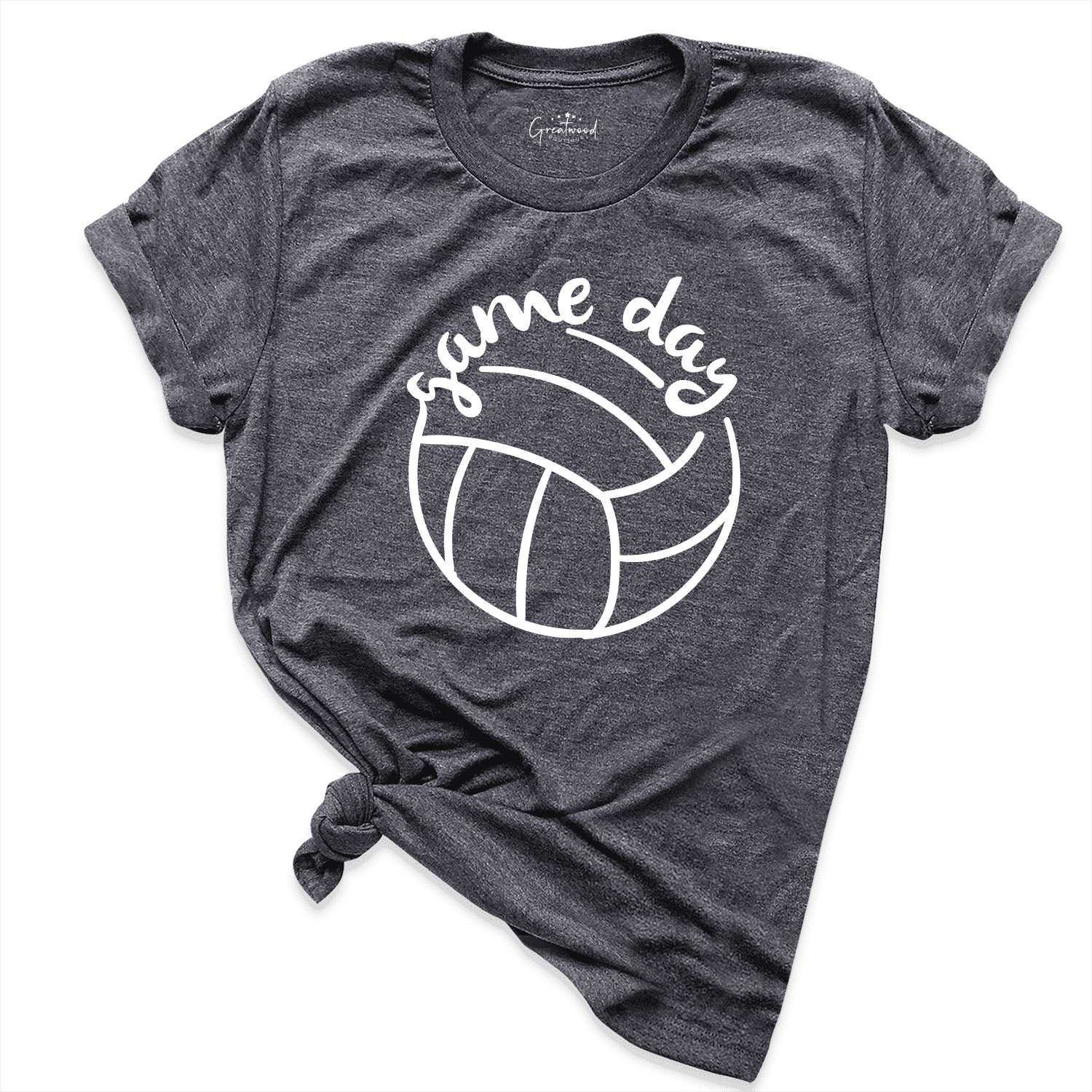 Game Day Volleyball Shirt D.Grey - Greatwood Boutique