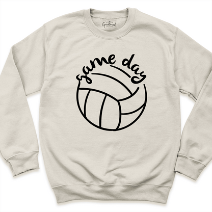 Game Day Volleyball Sweatshirt Sand - Greatwood Boutique