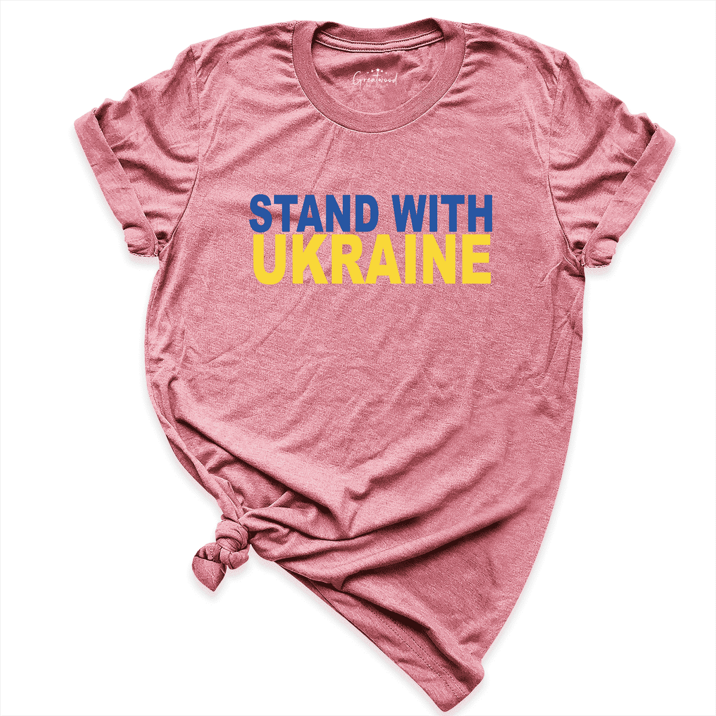 Stand With Ukraine Shirt Mauve - Greatwood Boutique