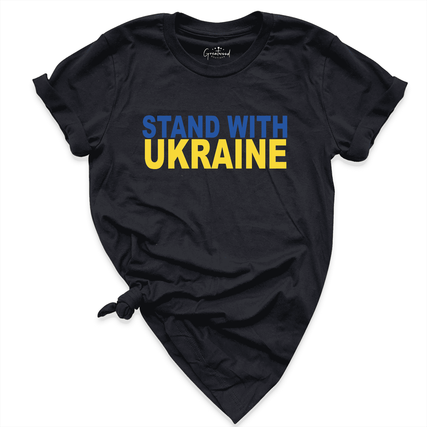Stand With Ukraine Shirt Black - Greatwood Boutique