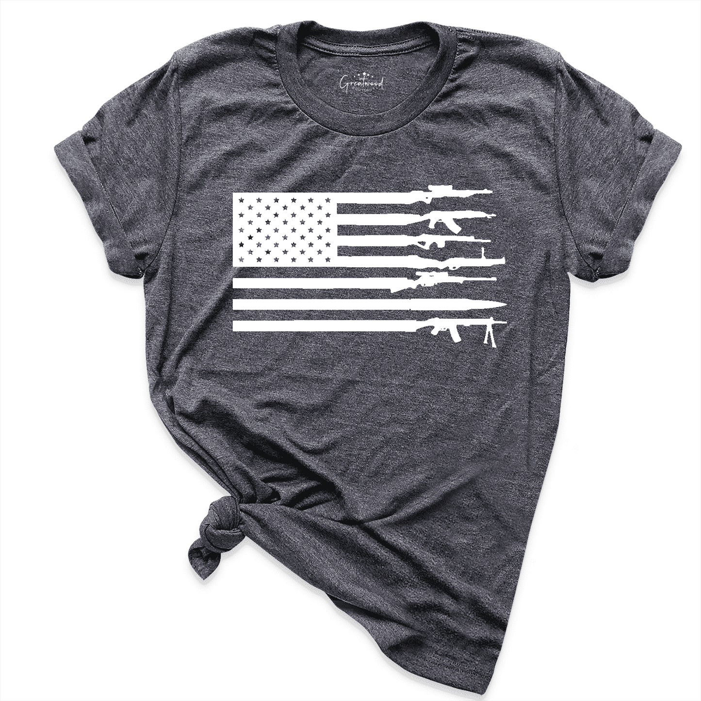 American Flag Gun Shirt