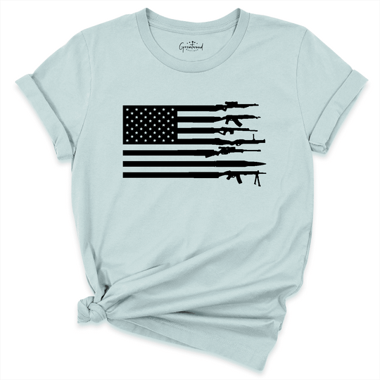American Flag Gun Shirt
