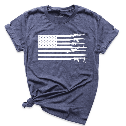 American Flag Gun Shirt