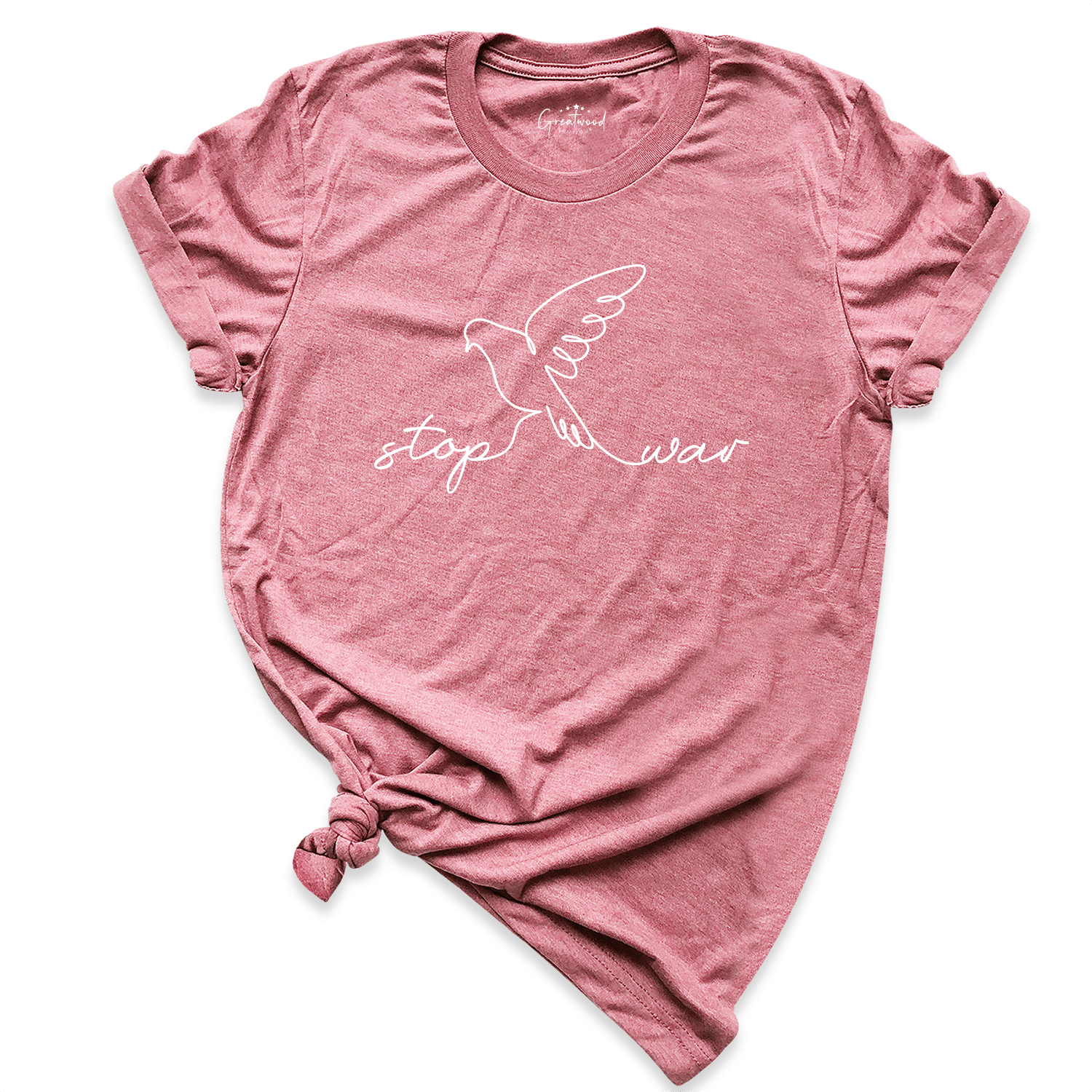 Stop War Shirt Mauve - Greatwood Boutigue
