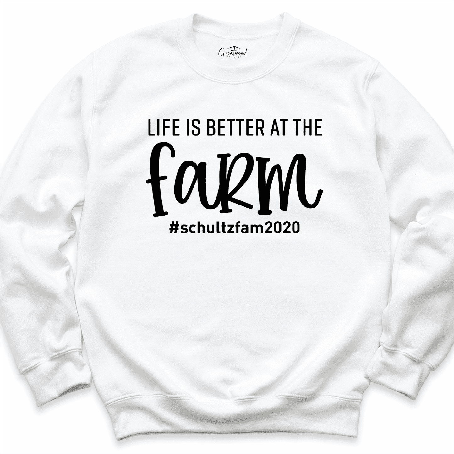 Life is Better at the Farm Sweatshirt White - Greatwood Boutique