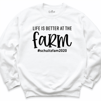 Life is Better at the Farm Sweatshirt White - Greatwood Boutique