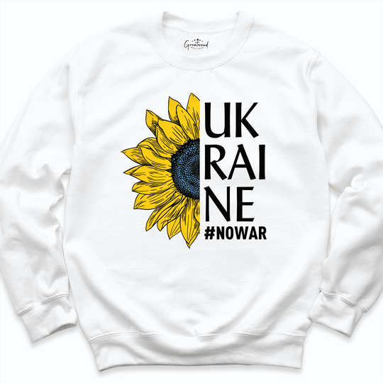 Ukraine Sweatshirt White - Greatwood Boutique