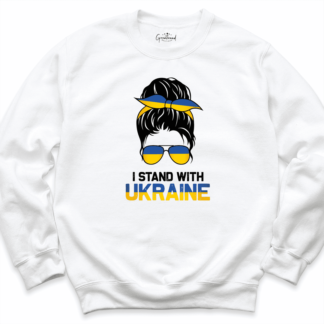 Stand With Sweatshirt White - Greatwood Boutique