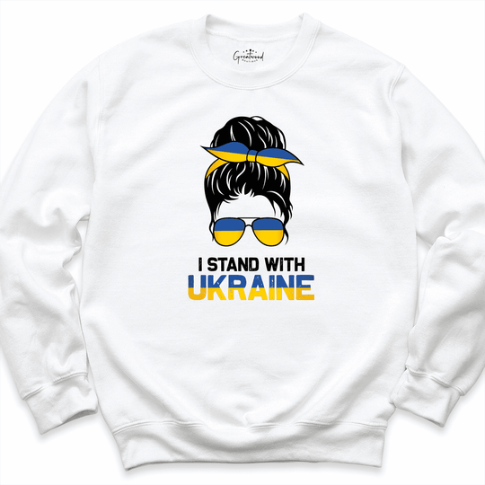 Stand With Sweatshirt White - Greatwood Boutique
