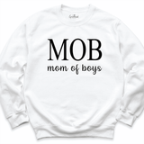 Mom of Boys Sweatshirt White - Greatwood Boutique