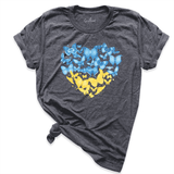 Ukraine Butterflies Shirt D.Grey - Greatwood Boutique